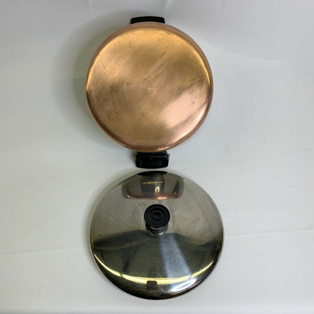 Vtg Revere Ware 1801 Copper Bottom 4QT Quart Stock